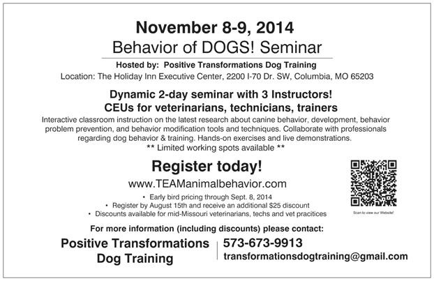 COMO Behavior of DOGS! poscard - jpg